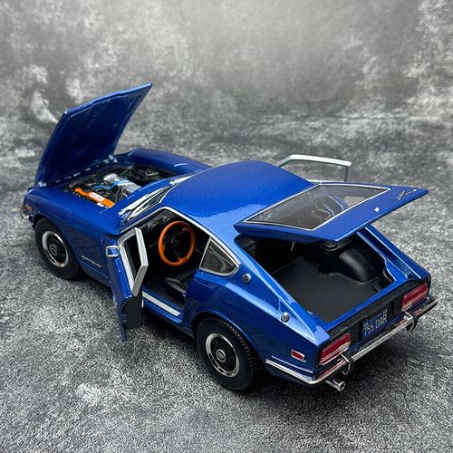 דגם מכונית דאטסון  כחולה - Maisto 1971 DATSUN 240 Z