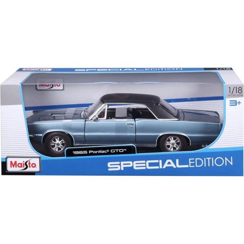 דגם מכונית פונטיאק  - Maisto 1965 Pontiac GTO Gray 1:18