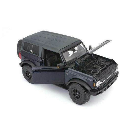 מאיסטו - דגם ג'יפ פורד ברונקו כחול  - Maisto 2021 Ford Bronco WILDTRAK 1:18