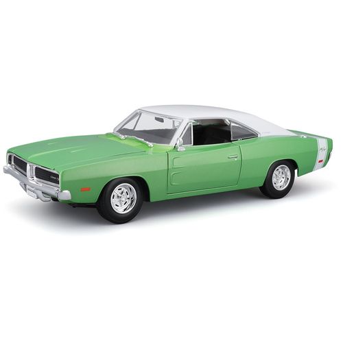 דגם מכונית דודג' צ'ארג'ר ירוקה - Maisto 1969 Dodge Charger R/T GREEN 1:18
