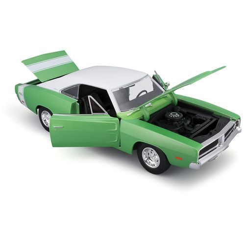 דגם מכונית דודג' צ'ארג'ר ירוקה - Maisto 1969 Dodge Charger R/T GREEN 1:18