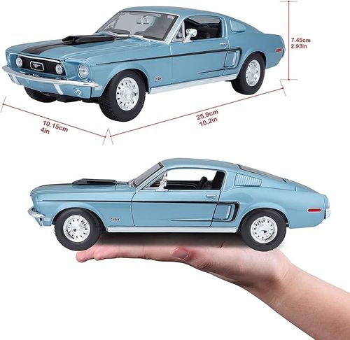 מאיסטו -  דגם מכונית פורד מוסטנג - Maisto 1968 Ford Mustang GT COBRE JET 1:18