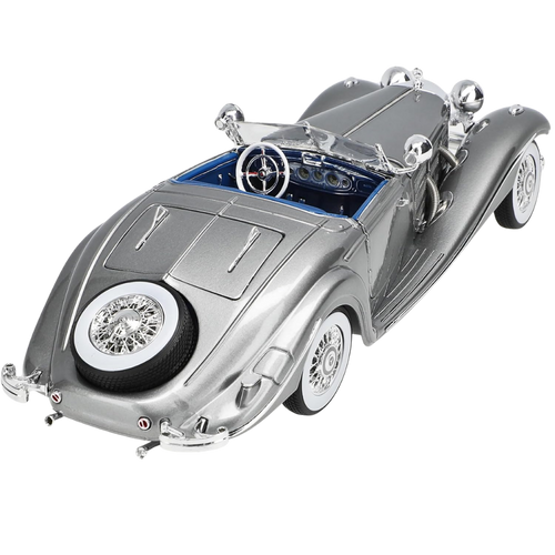 דגם מכונית מרצדס אספנות -  Maisto Mercedes-Benz 500 K Typ Special Roadster Silver 1:18