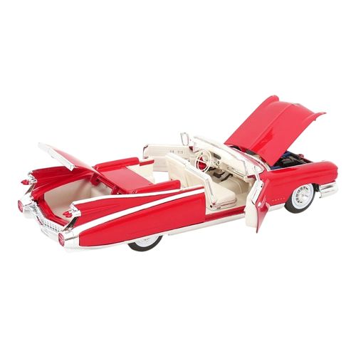 מאיסטו - דגם מכונית  קאדילק  אדום - Maisto 1959 Cadillac Eldorado Biarritz Red 1:18
