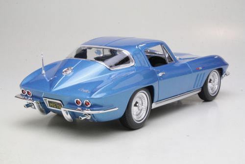 מאיסטו -  דגם מכונית שברולט קורבט   כחול - Maisto 1965 CHEVROLET CORVETTE   1:18