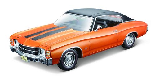 מאיסטו - דגם שברולט שבל כתום - Maisto 1971 Chevrolet Chevelle SS 454 SPORT COUPE 1:18