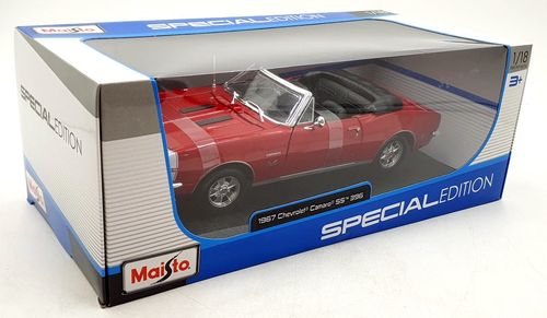 מאיסטו - מכונית שברולט קמארו אס אס  - Maisto 1967 Chevrolet Camaro SS  396 cxnvertible 1:18
