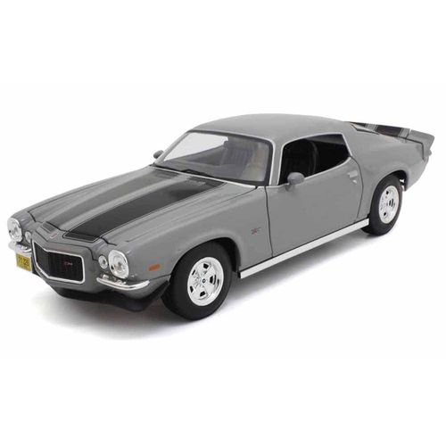 דגם מכונית שברולט קמרו - Maisto 1971 Chevrolet Camaro gray 1:18