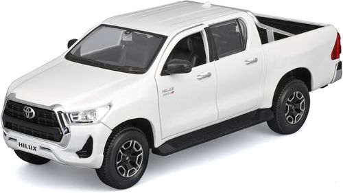מאיסטו - דגם טנדר טויוטה צבע לבן  - MAISTO  TOYOTA HILUX Double Cab Pickup Truck   1:27
