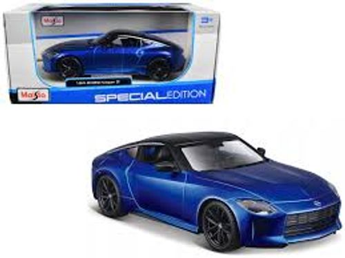 מאיסטו - דגם ניסאן כחול עם גג שחור 1:24 - 2023 MAISTO NISSAN Z