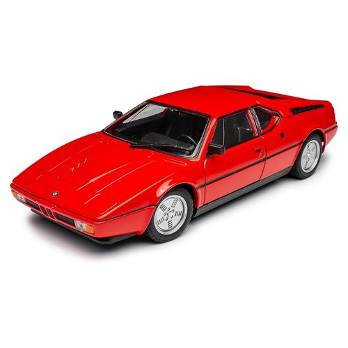 דגם מכונית במוו אמ 1 אדומה - WELLY BMW M1 1:24