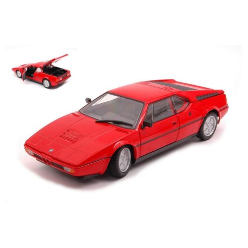 דגם מכונית במוו אמ 1 אדומה - WELLY BMW M1 1:24