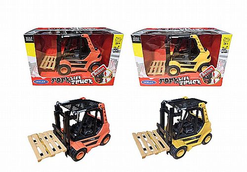 דגם מלגזה עם משטח להרמה - Welly  FORK LIFT TRUCK