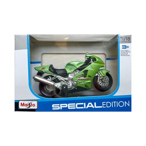 מאיסטו - דגם אופנוע קוואסאקי נינג'ה - Maisto Kawasaki NINJA  ZX-12R 1:18