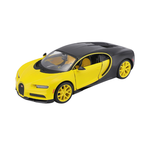 מאיסטו - דגם מכונית בוגאטי שירון - Maisto Bugatti Chiron Black/Yellow 1:24