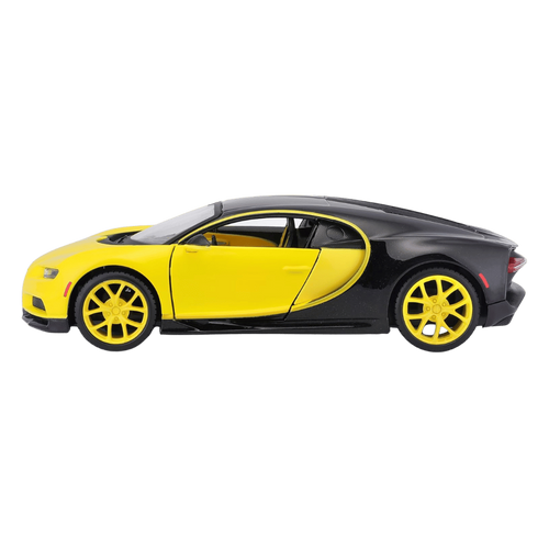 מאיסטו - דגם מכונית בוגאטי שירון - Maisto Bugatti Chiron Black/Yellow 1:24