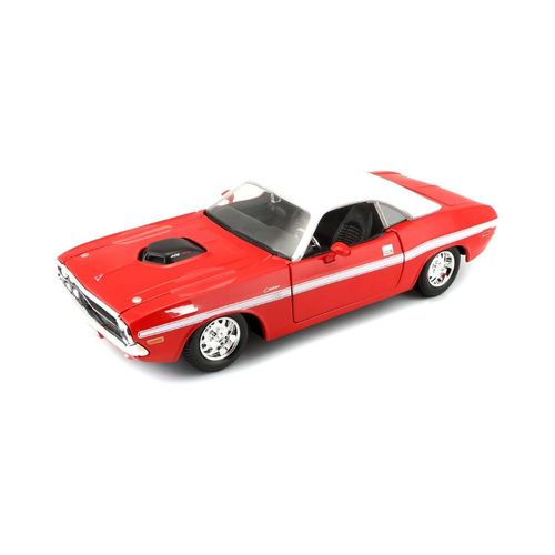מאיסטו - דגם מכונית דודג' צלנג'ר -  Maisto Dodge Challenger R/T Coupe Red 1970 1:24