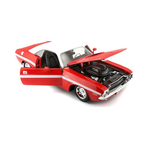 מאיסטו - דגם מכונית דודג' צלנג'ר -  Maisto Dodge Challenger R/T Coupe Red 1970 1:24