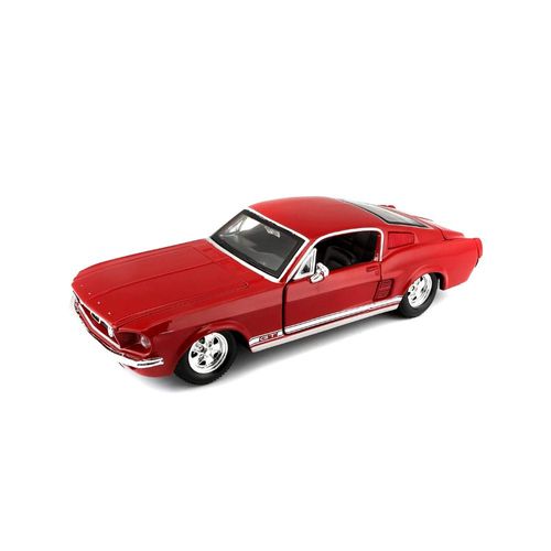 מאיסטו - דגם מכונית פורד מוסטנג גי טי - Maisto 1967 Ford Mustang GT Red 1:24
