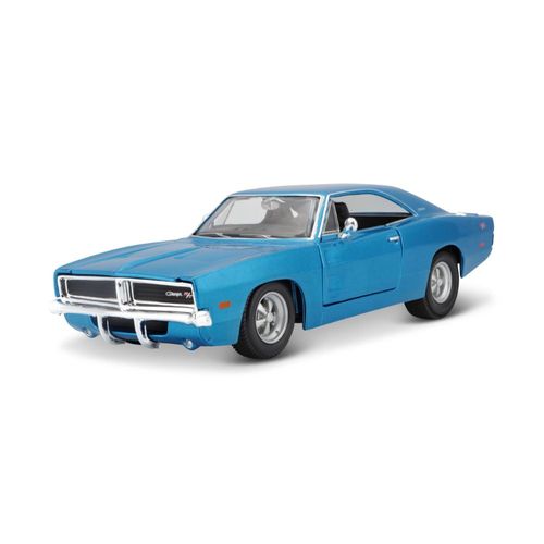 מאיסטו - דגם מכונית דודג' צ'ארג'ר כחולה - Maisto 1969 Dodge Charger R/T 1:25