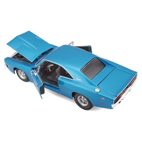מאיסטו - דגם מכונית דודג' צ'ארג'ר כחולה - Maisto 1969 Dodge Charger R/T 1:25