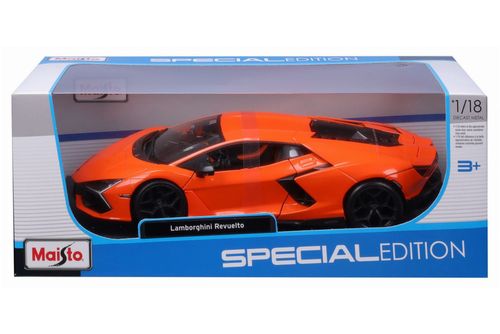 מאיסטו - מכונית למבורגיני רבלטו כתום - Maisto Lamborghini Revuelto Hybrid 1:18