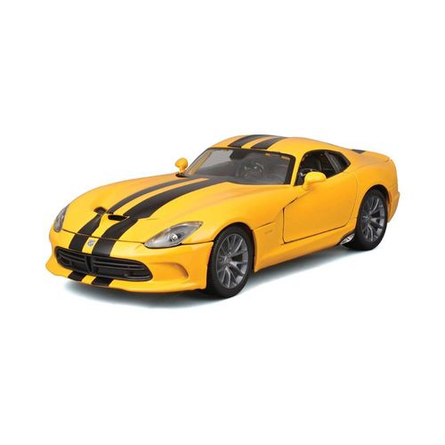 מאיסטו - רכב אספנות וויפר שחור\צהוב  - Maisto 1:18 2013 SRT Viper GTS
