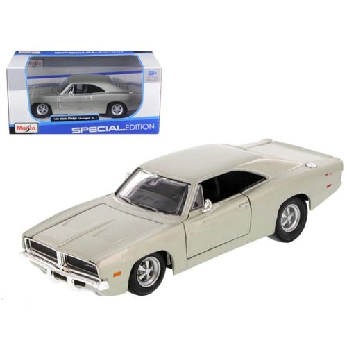 מאיסטו - דגם מכונית דודג' צ'ארג'ר אפורה - Maisto 1969 Dodge Charger R/T 1:25