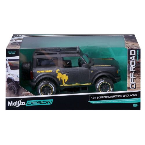 מאיסטו - דגם ג'יפ פורד ברונקו - Maisto Design 2021 Ford Bronco 1:24