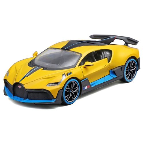 מאיסטו - דגם רכב בוגאטי דיבו בצבע צהובה כחול- Maisto Bugatti Divo Yellow/blue 1:24