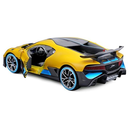 מאיסטו - דגם רכב בוגאטי דיבו בצבע צהובה כחול- Maisto Bugatti Divo Yellow/blue 1:24
