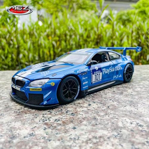 דגם רכב במוו אמ.3 גי טי 3 כחולה - MSZ BMW M6 GT3 1:24