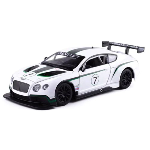 דגם רכב בנטלי קונטיננטל גי טי לבנה - MSZ BENTLEY CONTINENTAL GT3 1:24