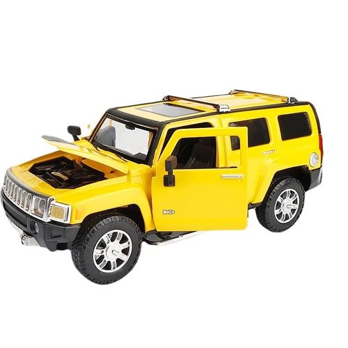 דגם ג'יפ האמר צהוב MSZ HUMMER H3 1:24