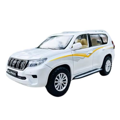 דגם גיפ טויוטה לאנד קרוזר פראדו לבן - 1:24 MSZ Toyota Land Cruiser Prado