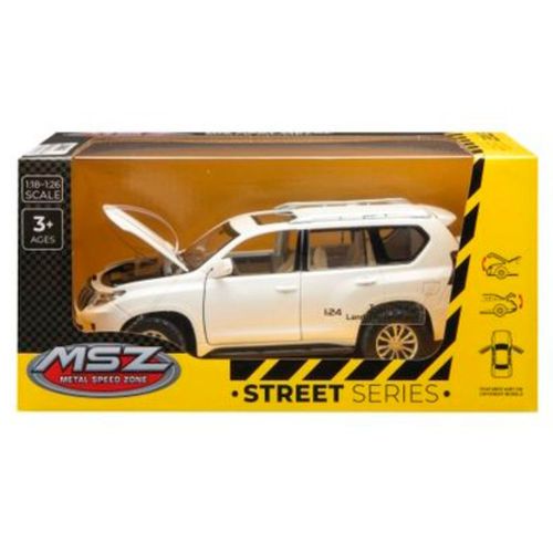 דגם גיפ טויוטה לאנד קרוזר פראדו לבן - 1:24 MSZ Toyota Land Cruiser Prado