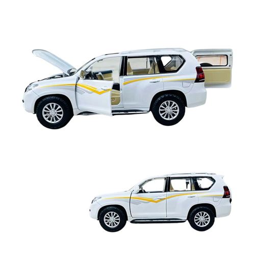 דגם גיפ טויוטה לאנד קרוזר פראדו לבן - 1:24 MSZ Toyota Land Cruiser Prado