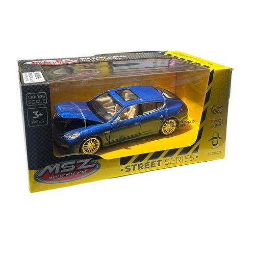 דגם מכונית פורשה פנמרה אס כחולה - 1:24 MSZ Porsche Panamara S