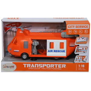 מסוק תובלה 1:16 כתום - TRANSPORTER