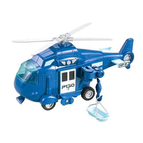 מסוק הצלה כחול עם אורות וצלילים 1:20