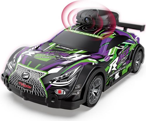 משינה - מכונית ספורט SPEEDCAM +מצלמה מובנית + שלט נטען  1:20 - Machina
