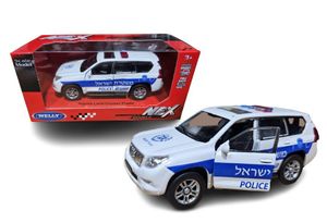 וילי - ניידת משטרה טויוטה לנד קרוזר - Welly 1:34 POLICE