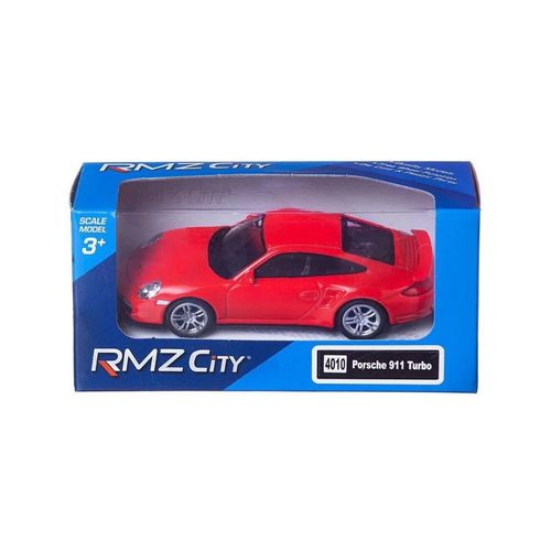 דגם מכונית פורשה אדומה - RMZ DIE CAST 1:43 PORSCHE 911 TURBO #4010