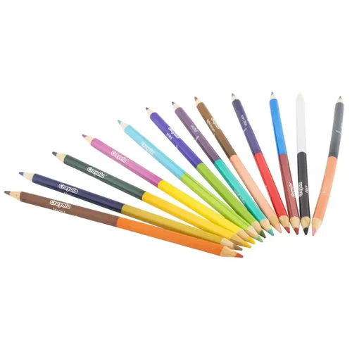 קריולה - סט 12 עפרונות דו צדדים CRAYOLA