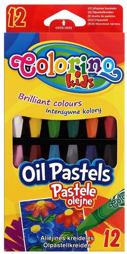 סט 12 צבעי פסטלי חמאה קולורינו Colorino