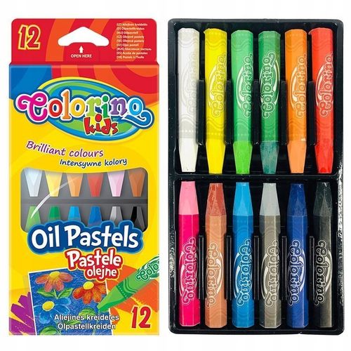סט 12 צבעי פסטלי חמאה קולורינו Colorino