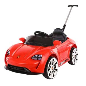 רכב ממונע 6V פורשה + מוט דחיפה