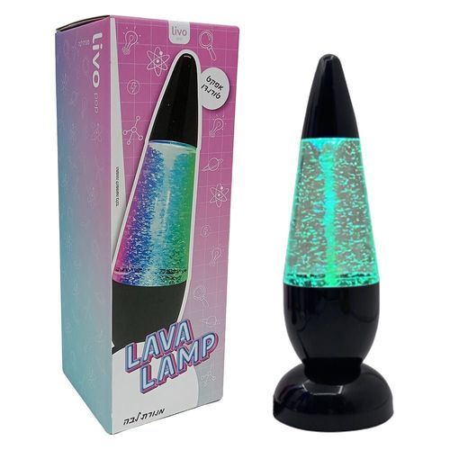 מנורת לבה באפקט טורנדו - Livo Pop Lava Lamp 24098