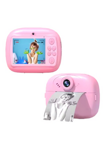 מצלמה דגיטלית בצבע ורוד מדפיסה - DIY Instant DIGITAL Camera