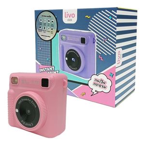 מצלמה דיגיטלית מדפיסה ורוד - Livo Instant Print Camera 24070